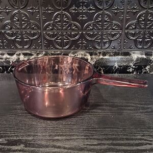 Purple Visions Glass Pot 2.5L Cranberry Corningware Glass Pot, Pyrex
